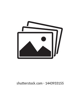 picture landscape icon symbol vector. on white background. eps10