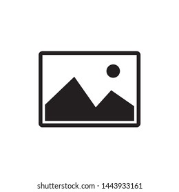 picture landscape icon symbol vector. on white background. eps10