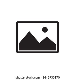 picture landscape icon symbol vector. on white background. eps10