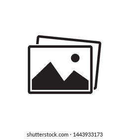 picture landscape icon symbol vector. on white background. eps10