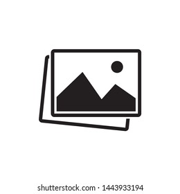 picture landscape icon symbol vector. on white background. eps10