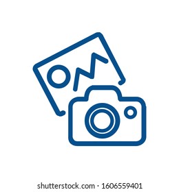 picture landscape icon symbol vector. on white background. eps10
