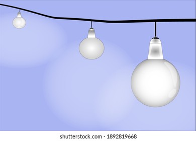 Picture of a light bulb shining light