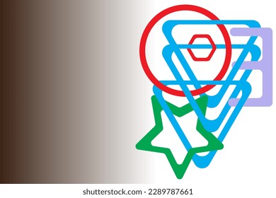 PICTURE LINE BACKGROUND VECTOR TEMPLATE CREATION