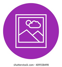 Picture line icon.
