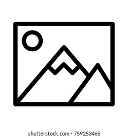  picture line icon
