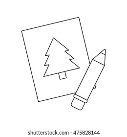 Picture line icon. Illustration for web and mobile design.