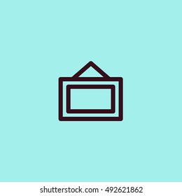 Picture line icon. Vector illustration. Flat and simple vector design