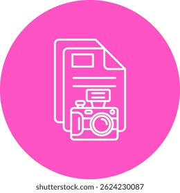 Design de Ícone de Vetor de Linha de Imagem