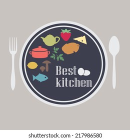 the picture of the logo, card for restaurant, cafe
