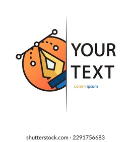 picture logo icon with text space photo camera vector snapshot, polaroid photo symbols for app web logo banner button icon - Vector