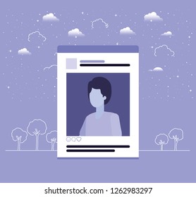 picture of man in acount template