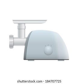 picture of meat grinder on white background, vector eps 10 illustration