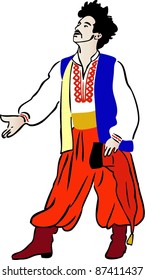 picture men in the national Ukrainian costume