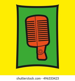 The picture of the microphone.