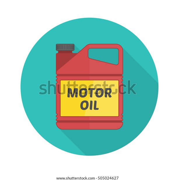 Picture
of motor, engine oil tank, flat style icon with long shadow.
Service concept and repair. Engine oil
canister.