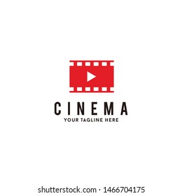 Picture, Movie, Cinema Red Color Logo Inspiration