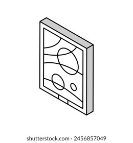 picture museum exhibit isometric icon vector. picture museum exhibit sign. isolated symbol illustration
