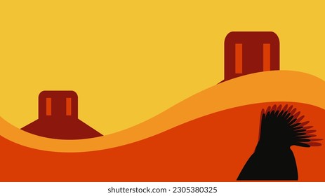 a picture native american background illustration vector