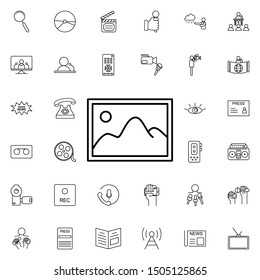 Picture nolan icon. Elements of media, press set. Simple icon for websites, web design, mobile app, info graphics