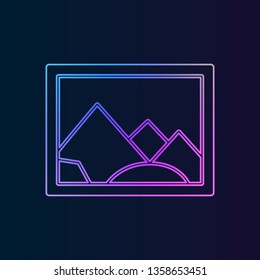 picture nolan icon. Simple thin line, outline vector of web, minimalistic icons for UI and UX, website or mobile application