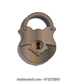 picture of an old door lock