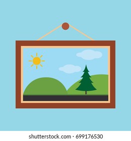 picture on wall icon