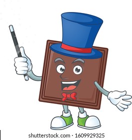 A picture of one bite chocolate bar performance as a Magician
