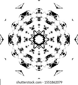 picture pattern with white background floral motif.  good for dome wall motifs of Muslim mosques or picture patterns on clothing fabrics.
