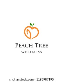Picture of a peach and leaf.
