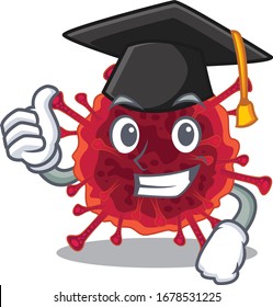 A Picture Of Pedacovirus With Black Hat For Graduation Ceremony