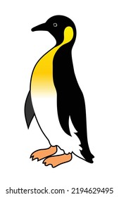 A picture of a penguin on a white background