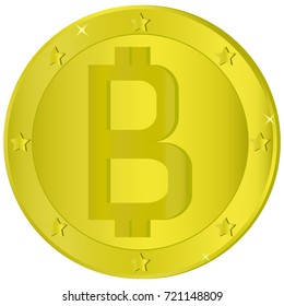 Picture of a penny with a sign crying bitcoin
