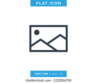 Picture, Photo Gallery Icon Vector Design Template.