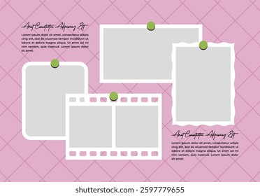 Picture or photos frame collage and digital photo wall trmplate