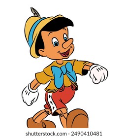 picture of Pinocchio's hand smiling