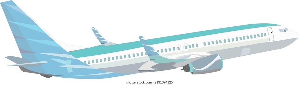 Picture Of A Plane With A Combination Of Blue And White