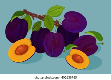 Picture plums