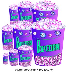 Picture of popcorn in paper cups
