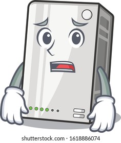A picture of power bank showing afraid look face
