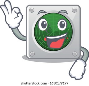 A picture of radar making an Okay gesture