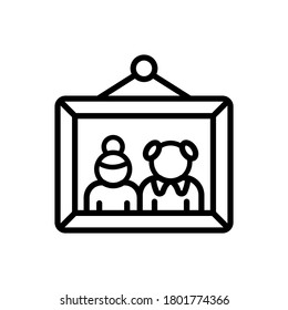 Picture Retirement home icon. Simple line, outline vector elements of nursing home icons for ui and ux, website or mobile application