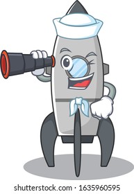 A picture of rocket working as a Sailor with binocular
