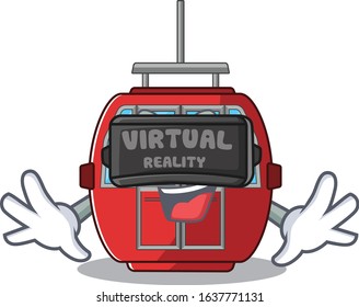 A Picture of ropeway character wearing Virtual reality headset