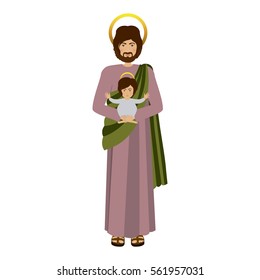 picture saint joseph with baby jesus