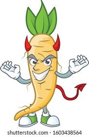 Picture of salsify as a Devil cartoon mascot