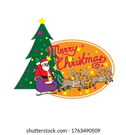a picture of santa claus wishing christmas