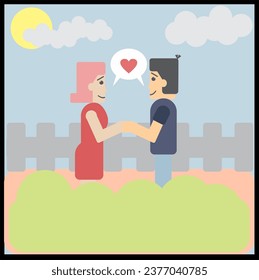 picture saying love in the park