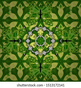 Picture for Scrapbooking. Clipart yellow, green and black BUTTERFLY About Magic Cartoon. Seamless. Vector illustration. Babybook and Digital Print on Card And Photo Childrens Albums.