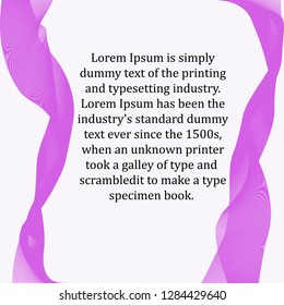 In the picture a screensaver for packing, in the form of smoke, violet color. Picture for text on the package, on the screen saver.